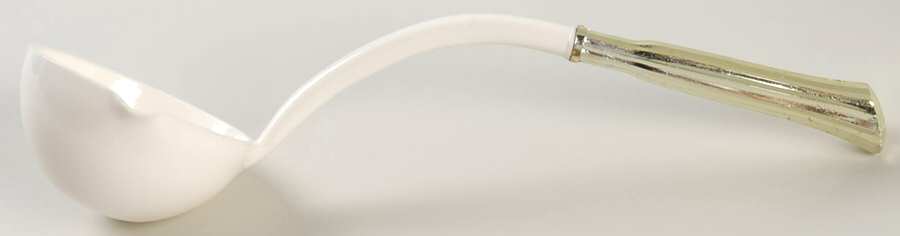 Harvest Milk Glass Ladle Only-Punch/Plastic/Gold by Colony-1