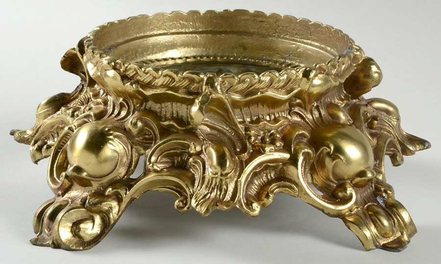 Harvest Milk Glass Punch Bowl Stand-Metal by Colony-1