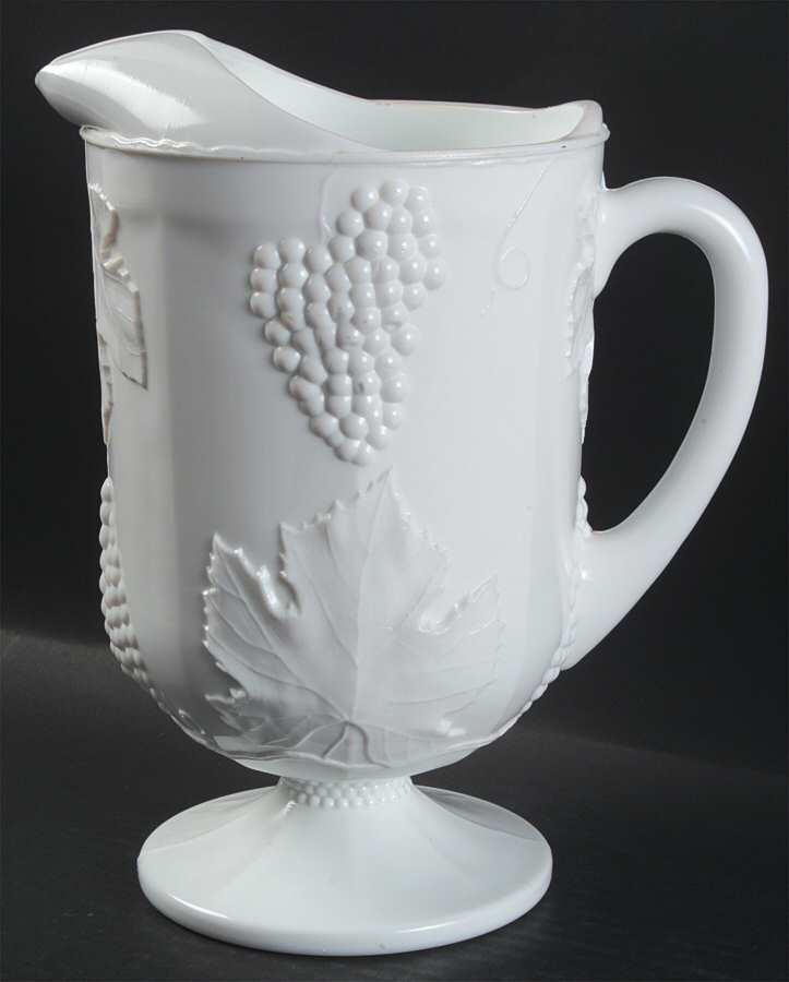 Harvest Milk Glass 64 Oz Ice Lip Pitcher by Colony-1