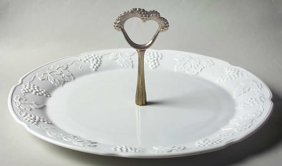 Harvest Milk Glass Party Serving Plate by Colony-1