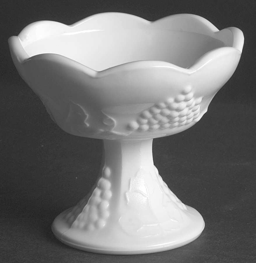 Harvest Milk Glass Flower Candlestick by Colony-1