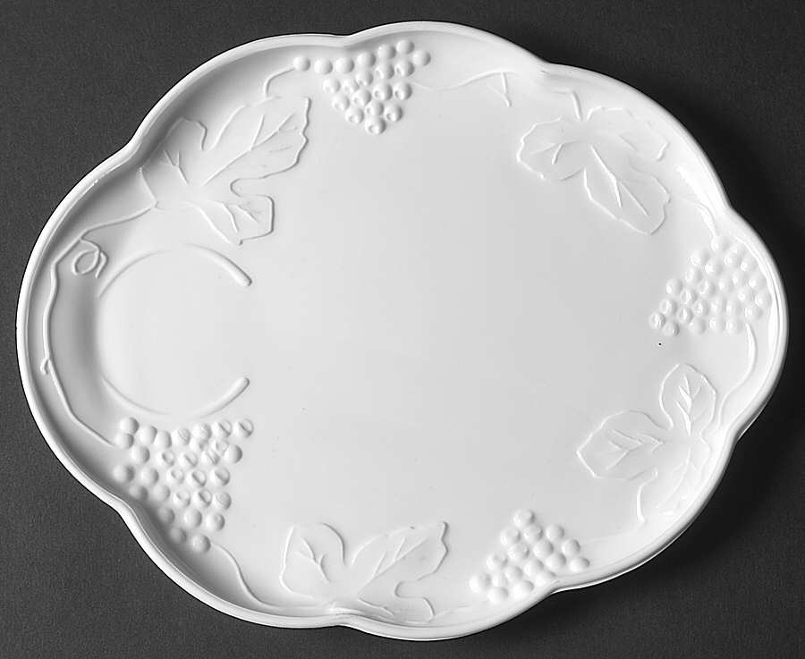 Harvest Milk Glass Snack Plate Only No Punch Cup by Colony-1