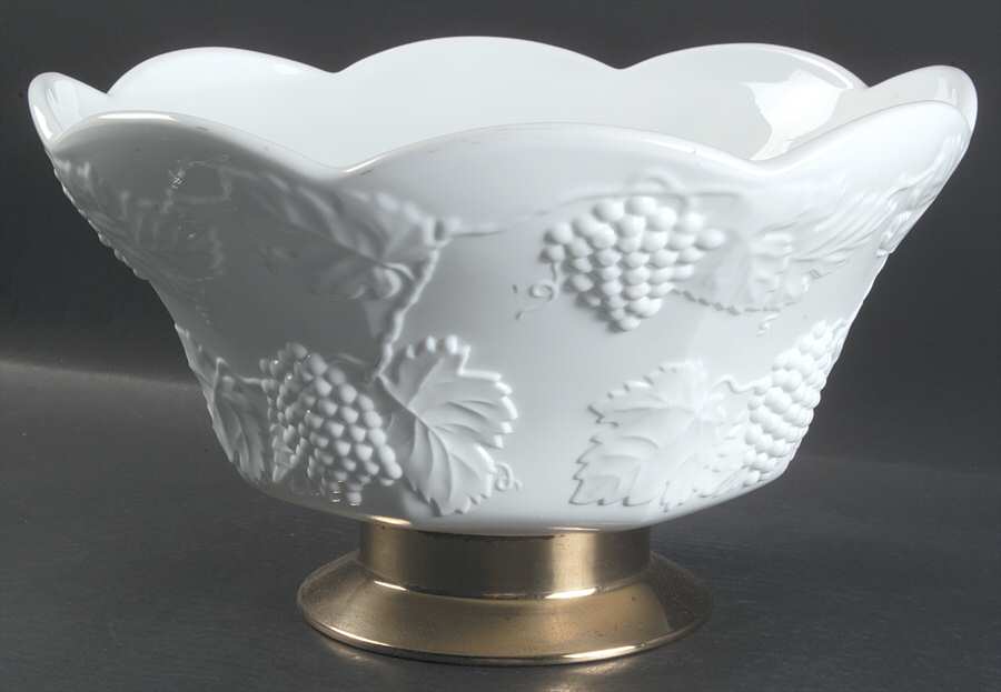 Harvest Milk Glass Punch Bowl by Colony-1
