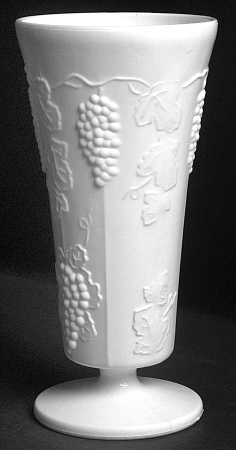 Harvest Milk Glass 10" Flower Vase by Colony-1