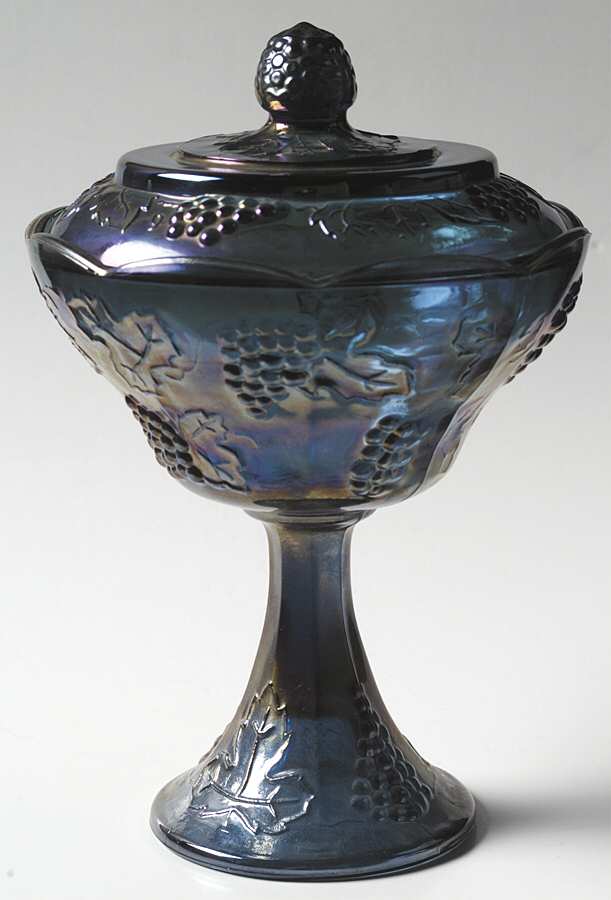 Harvest Carnival (Blue) Wedding Bowl with Lid by Colony-1