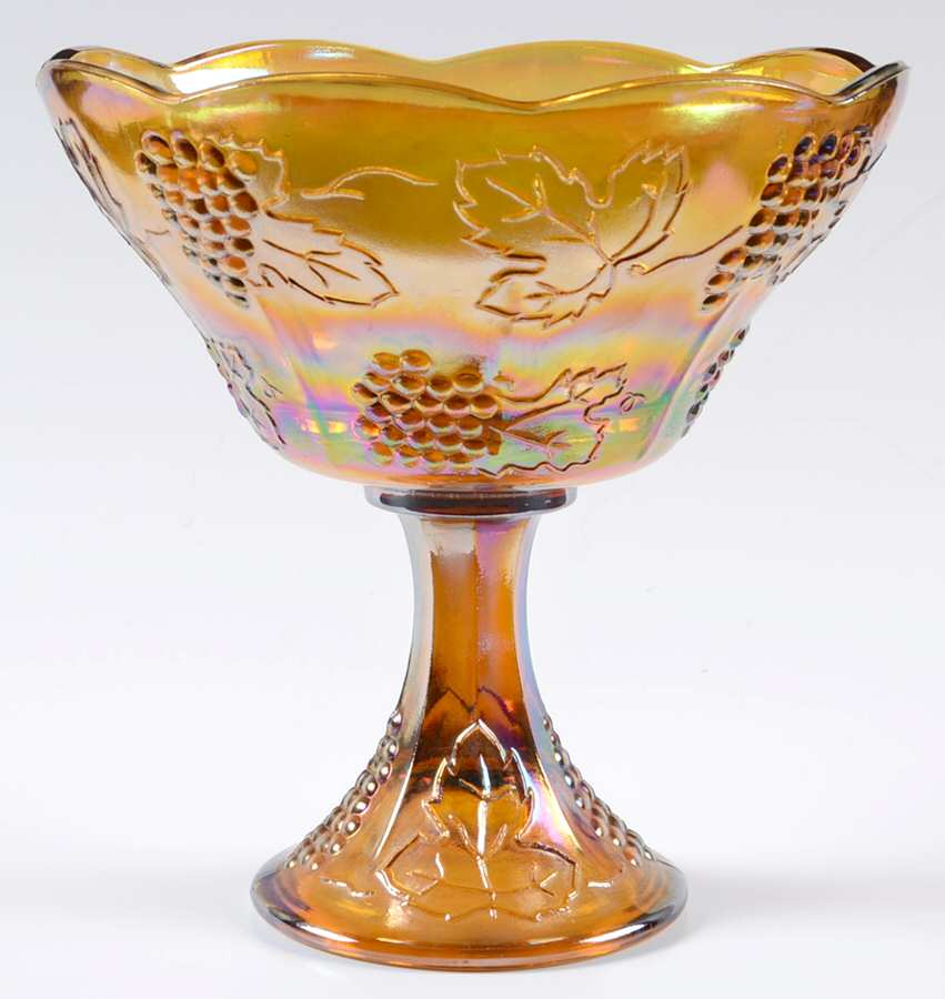 Harvest Carnival (Amber) Round Compote (Height X Width) by Colony-1