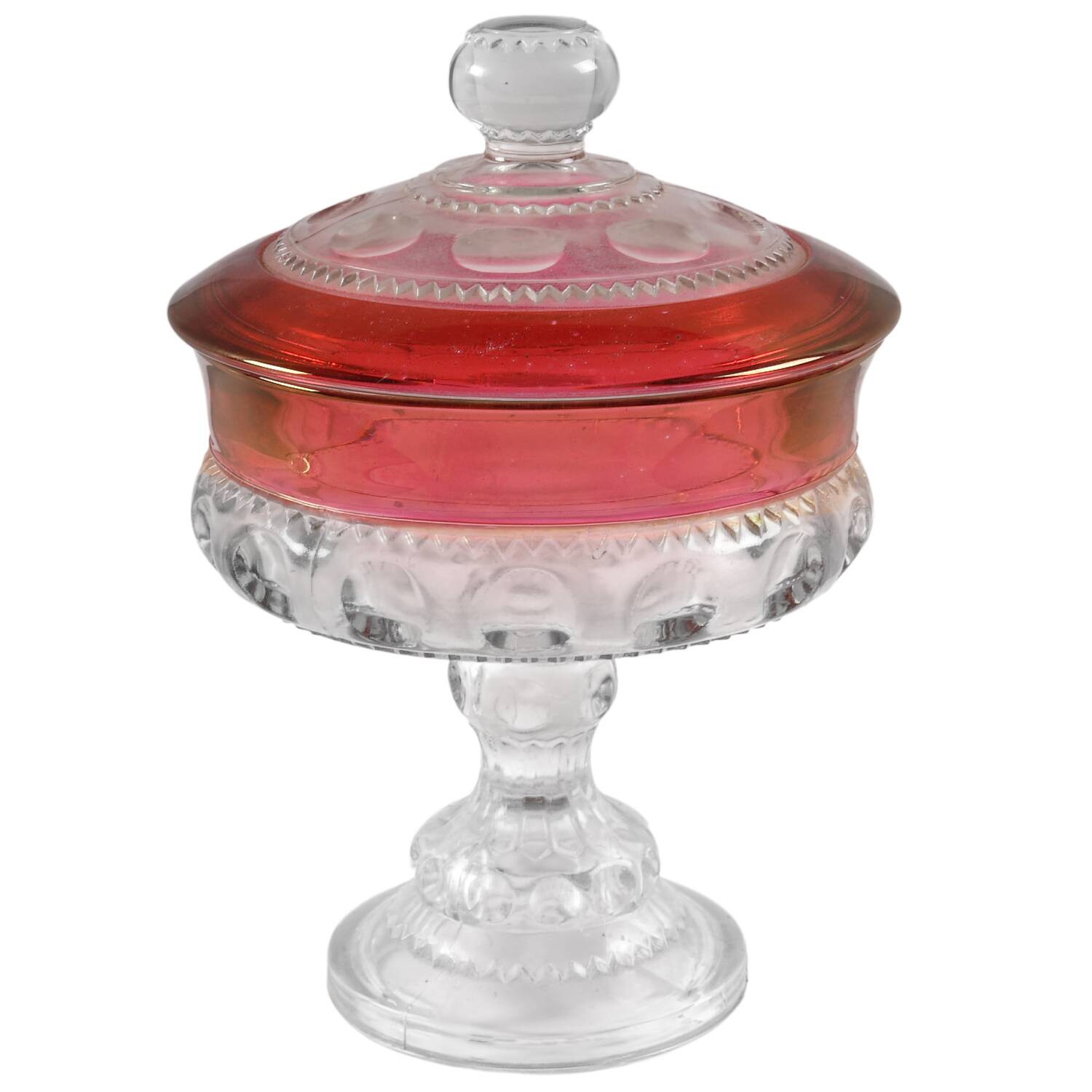 Ruby Crown Wedding Bowl with Lid by Colony-1