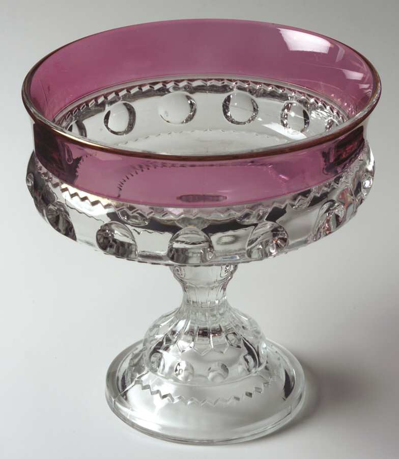 Ruby Crown Tall Compote by Colony-1