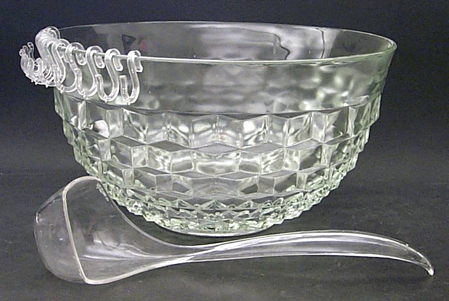 Whitehall Clear Punch Bowl with Ladle by Colony-1