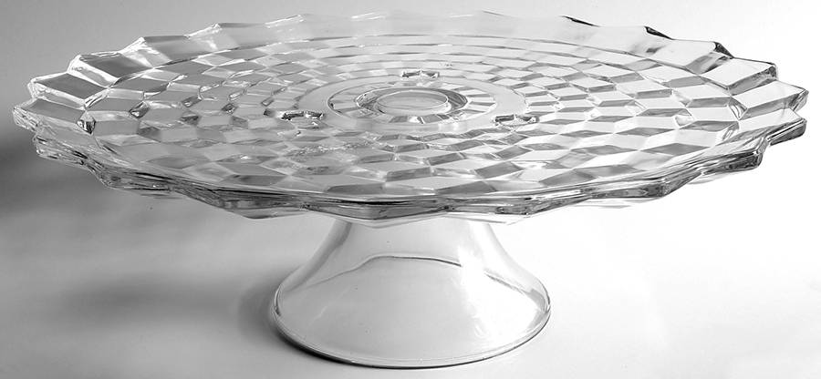 Whitehall Clear 12" Diameter Pedestal Cake Stand No Dome by Colony-1