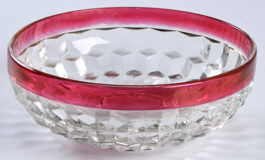 Whitehall Ruby Flash Crystal Small Fruit Dessert Bowl by Colony-1