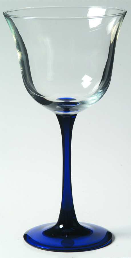 Americana Blue Wine Glass by Cristal D'Arques - Durand-1