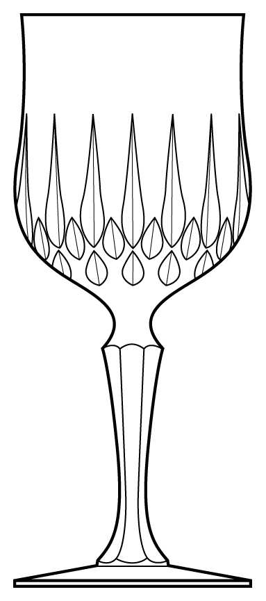 Anet Water Goblet by Cristal D'Arques - Durand-1