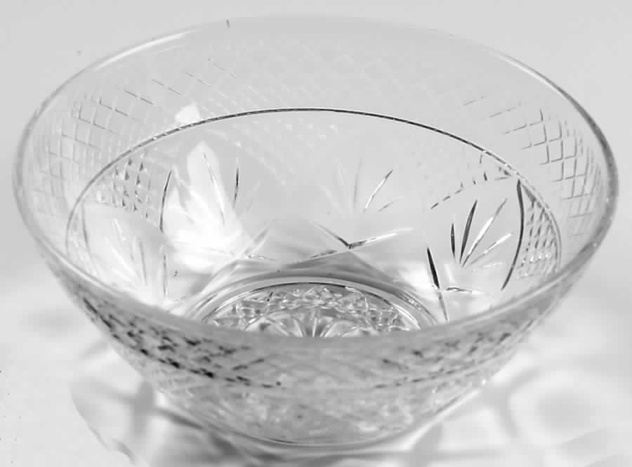 Antique Clear (No Knob, 6 Sided Stem) Individual Salad Bowl by Cristal D'Arques - Durand-1