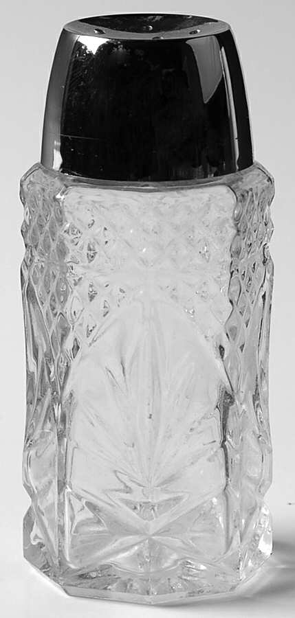 Antique Clear (No Knob, 6 Sided Stem) Shaker & Plastic Lid by Cristal D'Arques - Durand-1