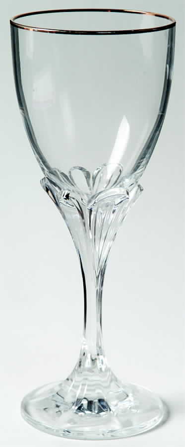 Ashville Gold Water Goblet by Cristal D'Arques - Durand-1
