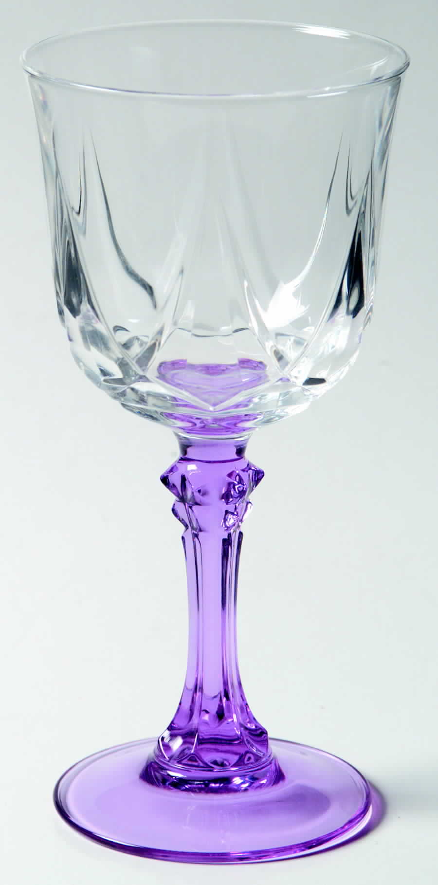 Auteuil Lilas Wine Glass by Cristal D'Arques - Durand-1