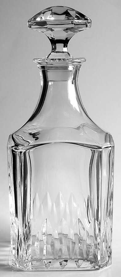 Capella Square Decanter with Stopper by Cristal D'Arques - Durand-1