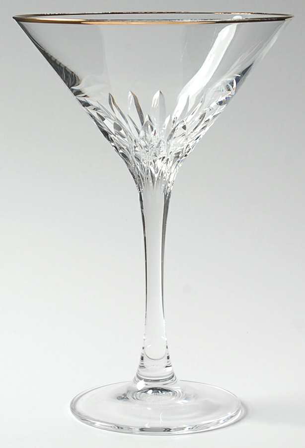 Capella Gold Martini Glass by Cristal D'Arques - Durand-1