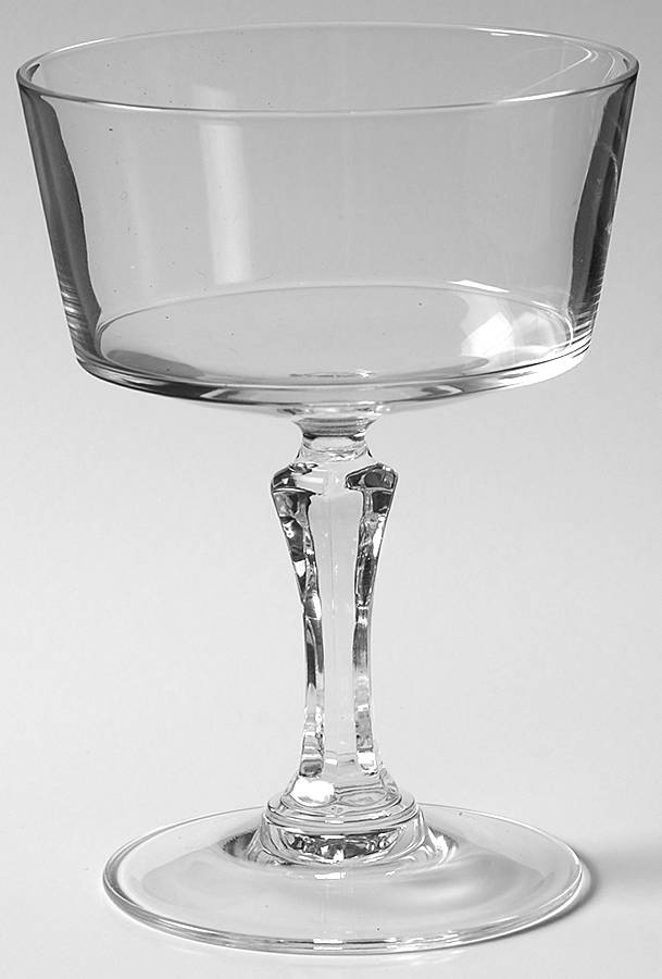Chantilly Plain Champagne/Tall Sherbet by Cristal D'Arques - Durand-1