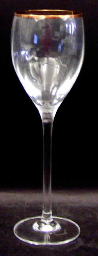 Clarisse Gold Wine Glass by Cristal D'Arques - Durand-1