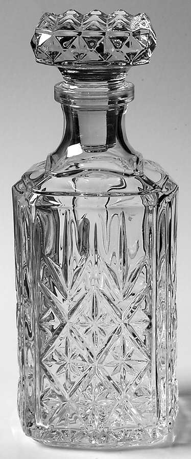 Danube Square Decanter with Stopper by Cristal D'Arques - Durand-1