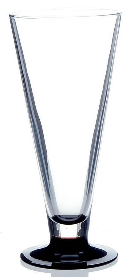 Domino Signature Black Pilsner Glass by Cristal D'Arques - Durand-1