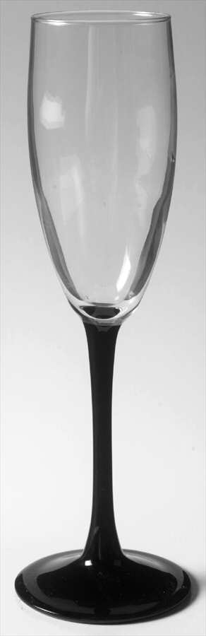Domino Signature Black Fluted Champagne by Cristal D'Arques - Durand-1