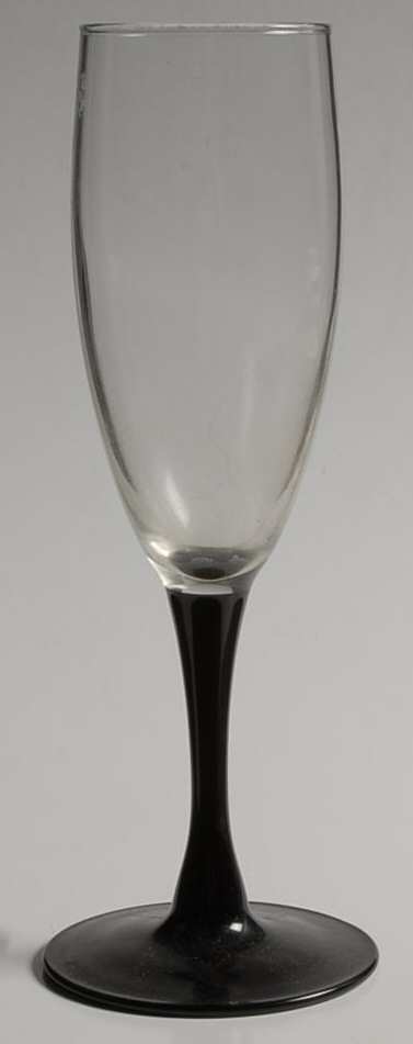 Domino Signature Black Fluted Champagne by Cristal D'Arques - Durand-1