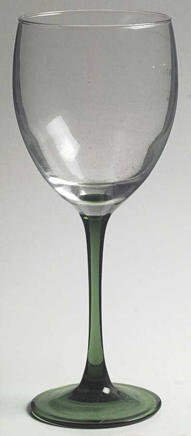 Emerald Water Goblet by Cristal D'Arques - Durand-1