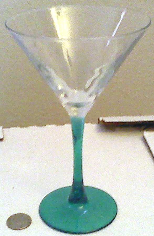 Emerald Martini Glass by Cristal D'Arques - Durand-1