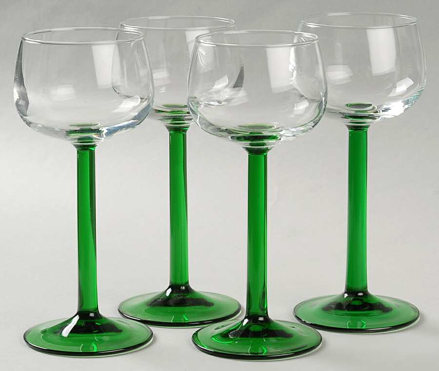 Emerald Rhine Wine - Set of 4 by Cristal D'Arques - Durand-1