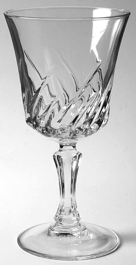 Flammes Water Goblet by Cristal D'Arques - Durand-1