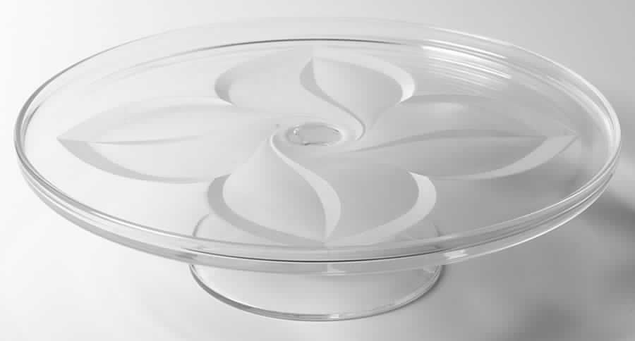 Florence Round Cake Stand by Cristal D'Arques - Durand-1