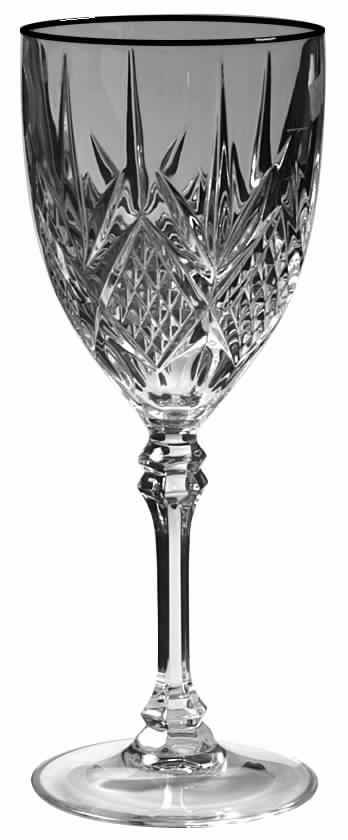 Fontenay (Gold Trim) Water Goblet by Cristal D'Arques - Durand-1