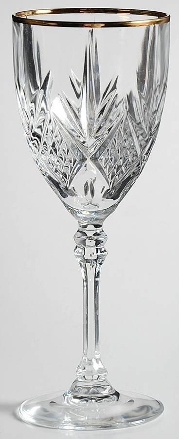 Fontenay (Gold Trim) Wine Glass by Cristal D'Arques - Durand-1