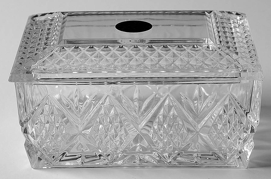 Fontenay Rectangle Box with Lid by Cristal D'Arques - Durand-1