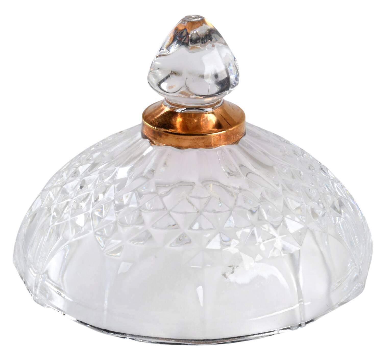 Longchamp Gold Lid for Small Candy Jar by Cristal D'Arques - Durand-1