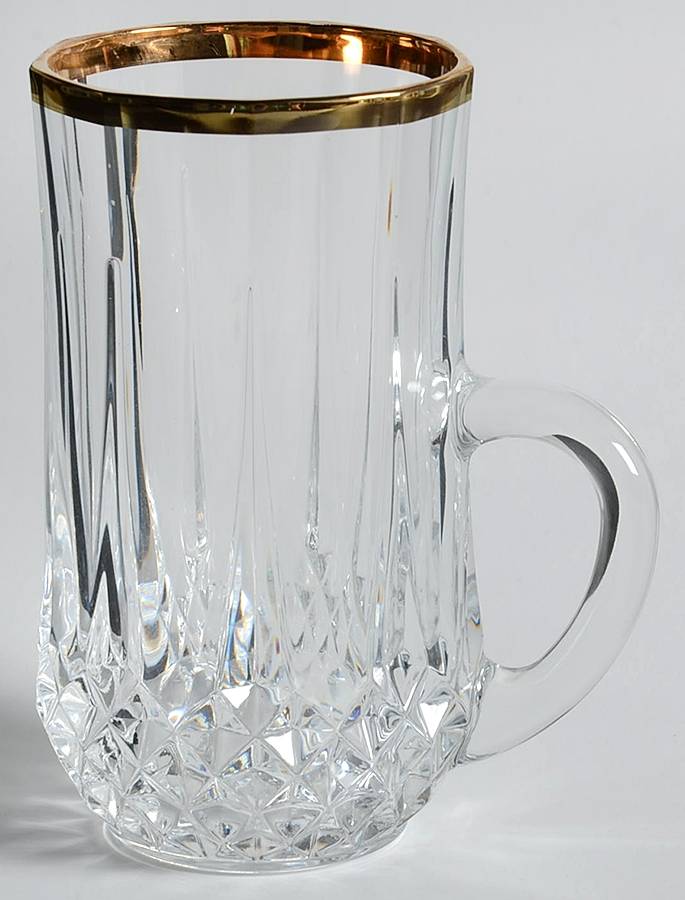 Longchamp Gold Tea Mug by Cristal D'Arques - Durand-1