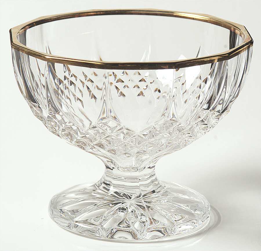 Longchamp Gold Large Candy Jar  No Lid by Cristal D'Arques - Durand-1