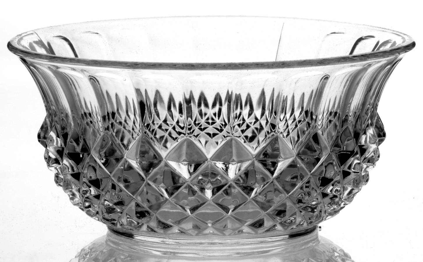 Longchamp (Clear) 4" Round Bowl by Cristal D'Arques - Durand-1