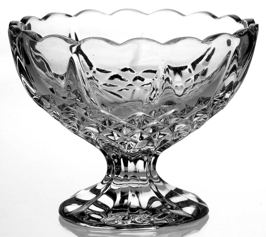 Longchamp (Clear) Footed Dessert by Cristal D'Arques - Durand-1