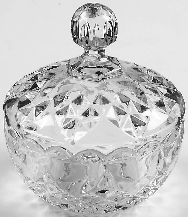 Longchamp (Clear) Sugar Bowl & Lid by Cristal D'Arques - Durand-1
