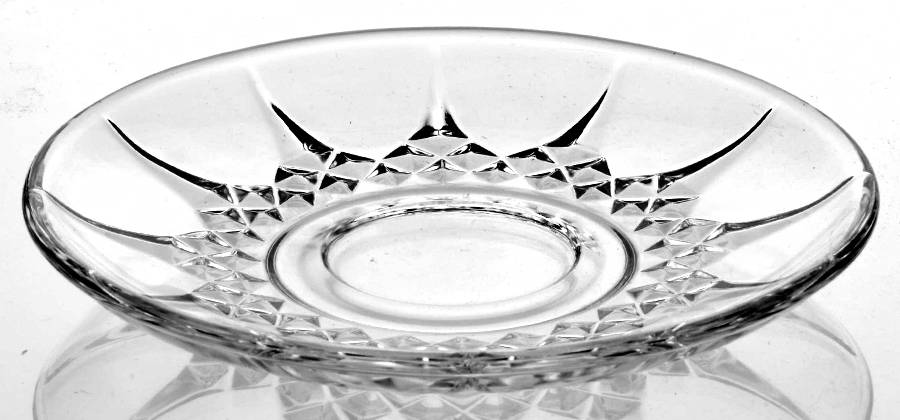 Longchamp (Clear) Saucer for Flat Demitasse Cup by Cristal D'Arques - Durand-1