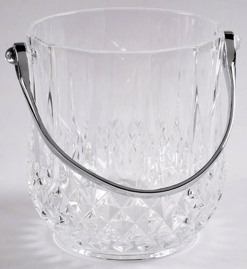 Longchamp (Clear) Acrylic Ice Bucket with Handle by Cristal D'Arques - Durand-1