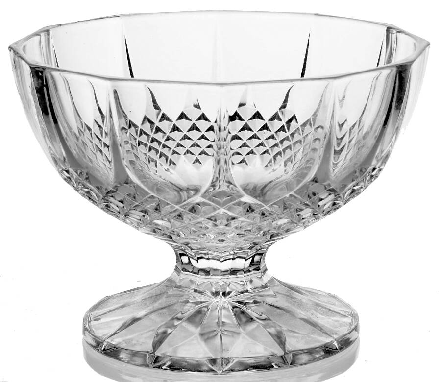 Longchamp (Clear) Large Candy Jar  No Lid by Cristal D'Arques - Durand-1