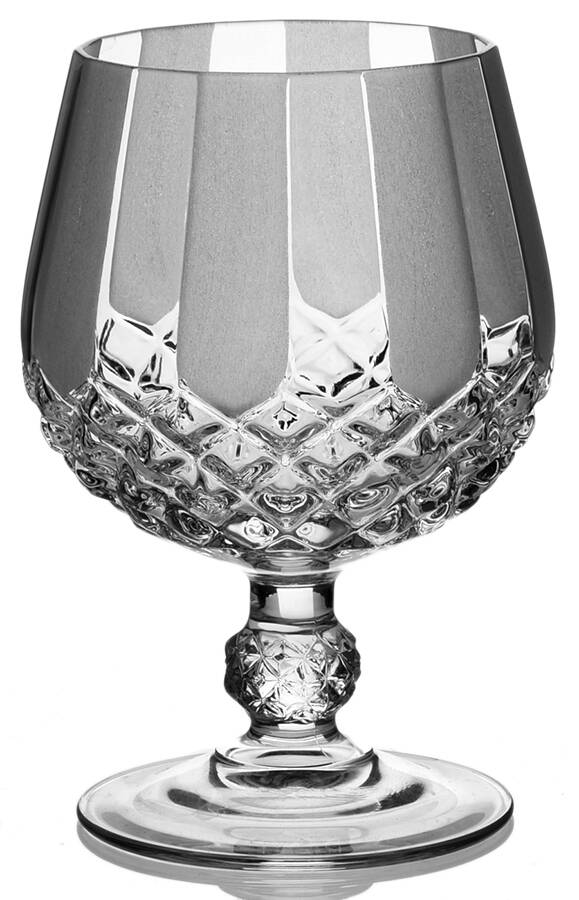 Longchamp (Clear) Frosted Stem Brandy Glass by Cristal D'Arques - Durand-1
