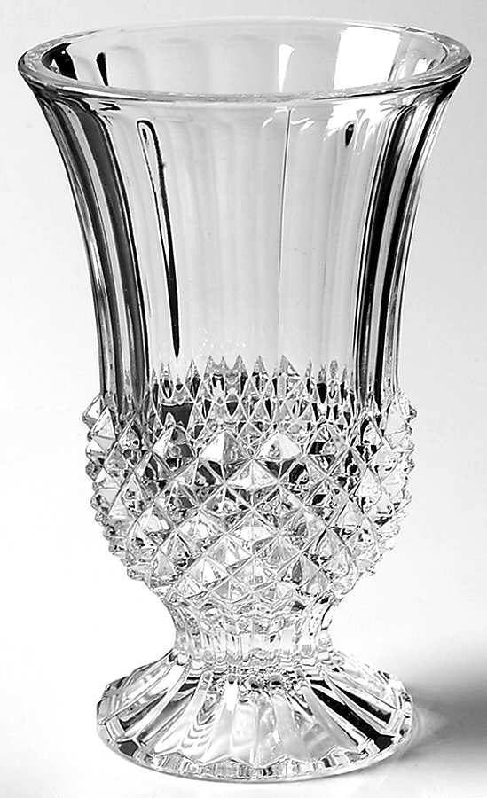 Longchamp (Clear) 7" Footed Vase by Cristal D'Arques - Durand-1