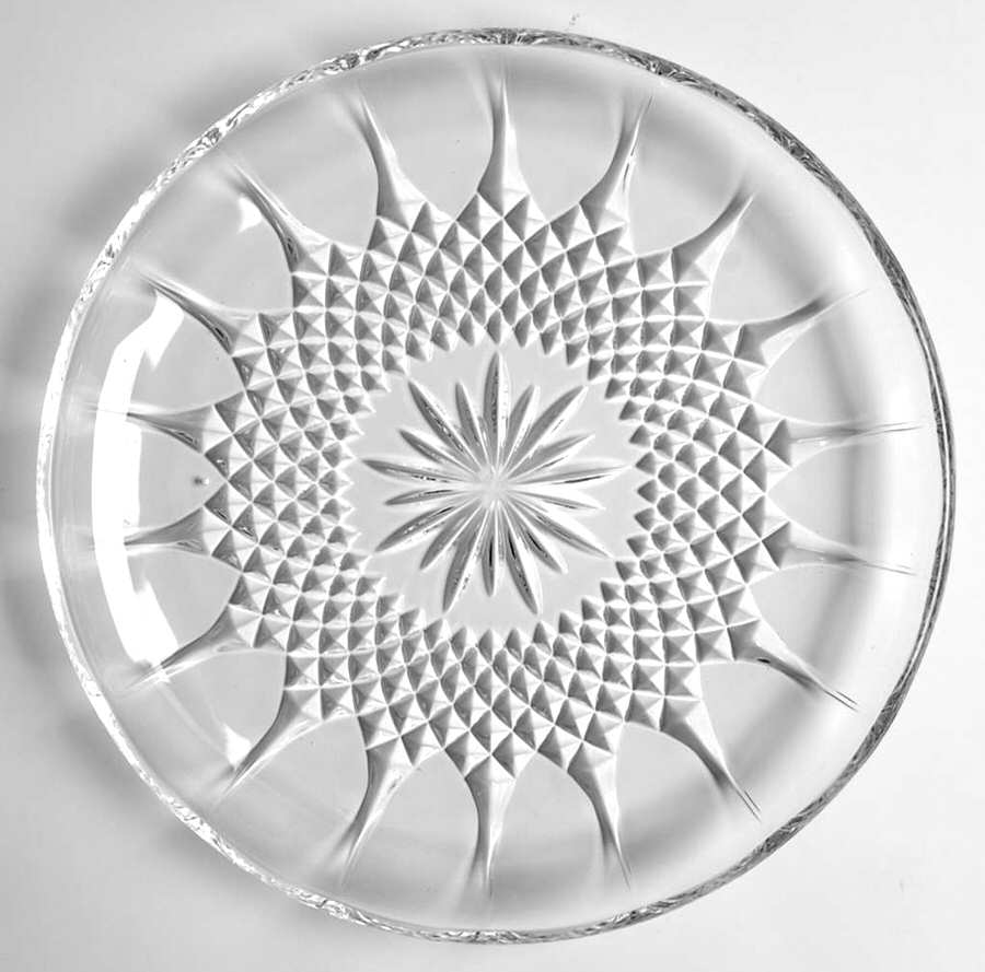 Longchamp (Clear) 7" Salad Plate by Cristal D'Arques - Durand-1