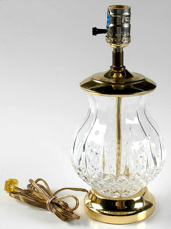 Longchamp (Clear) Base for Electric Lamp by Cristal D'Arques - Durand-1
